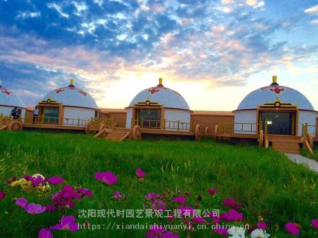 穹顶之下的生态栖居 大型豪华住宿蒙古包与景观设计的一体化实践